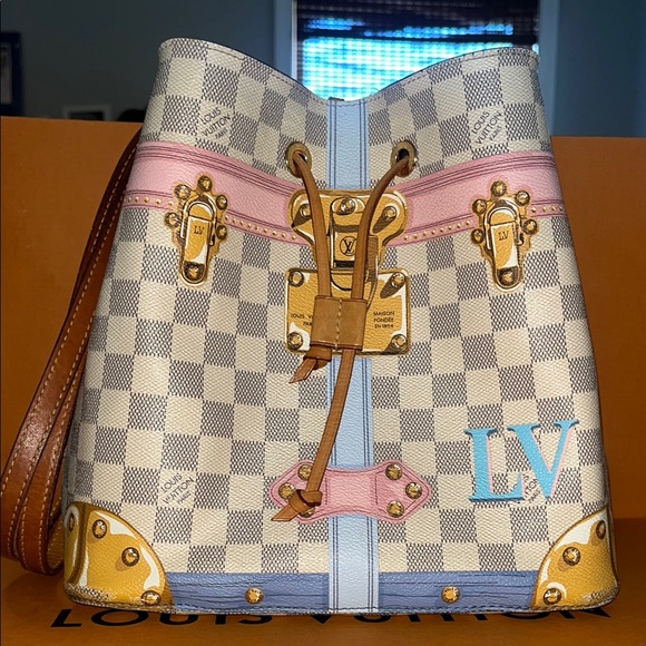 Louis Vuitton Damier Azur Summer Trunk 2018 Noenoe Limited Edition Bag - Picture 2 of 8